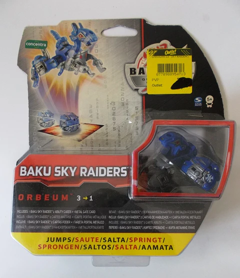 Bakugan Gundalian Invaders S3 - Baku Sky Raiders - Orbeum azul