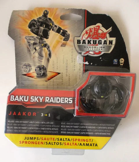 Bakugan Gundalian Invaders S3 - Baku Sky Raiders - Jaakor preto