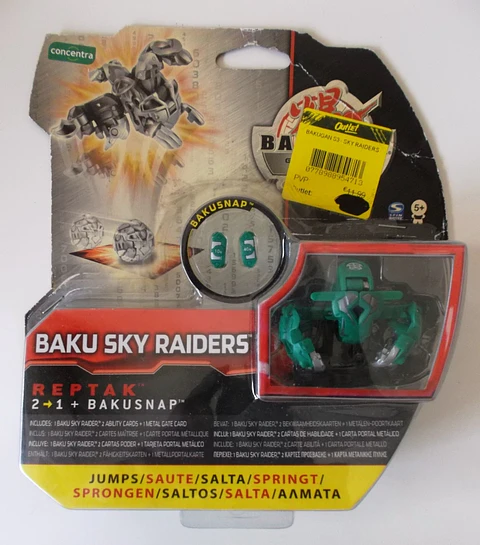 Bakugan Gundalian Invaders S3 - Baku Sky Raiders - Reptak verde