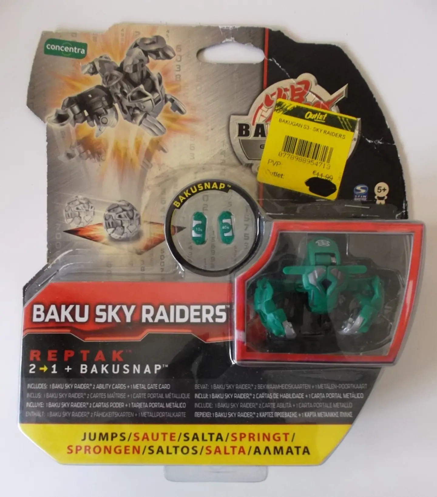 Bakugan Gundalian Invaders S3 - Baku Sky Raiders - Reptak verde 1