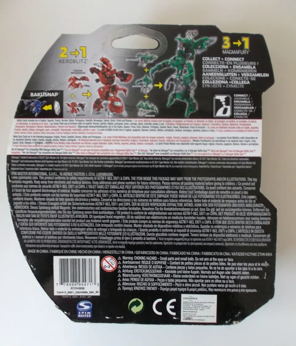 Bakugan Gundalian Invaders S3 - Baku Sky Raiders - Reptak verde 2