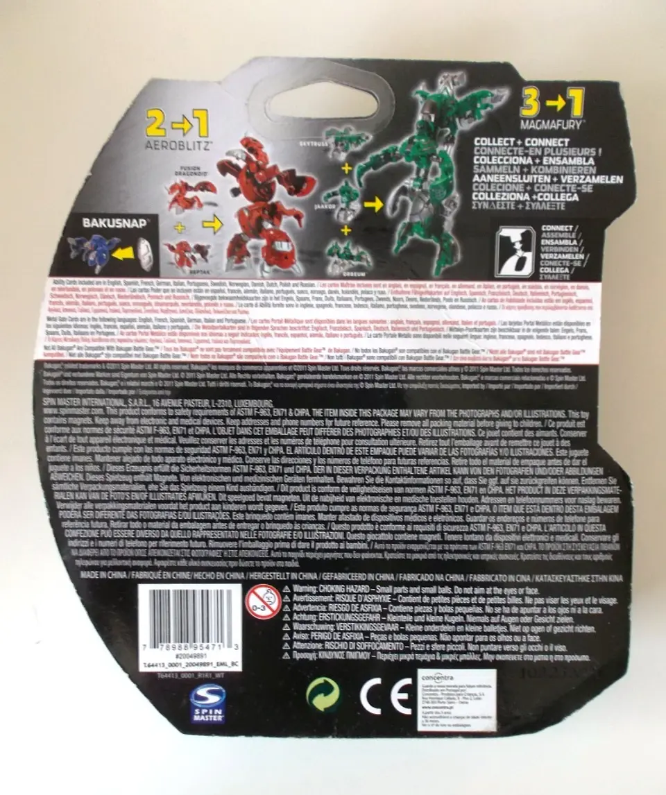 Bakugan Gundalian Invaders S3 - Baku Sky Raiders - Reptak dourado 3