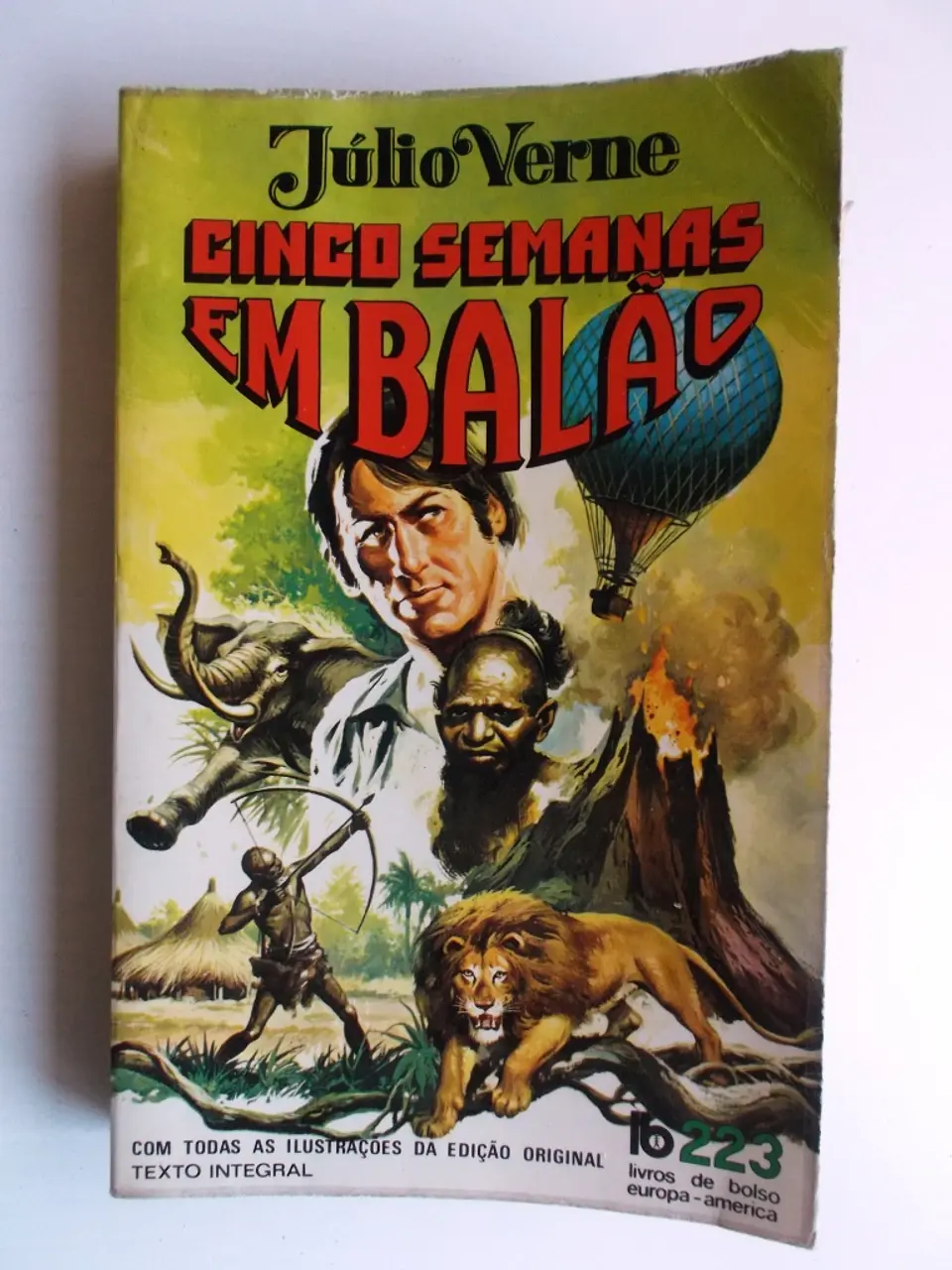 Livro de Bolso Europa América 223 - Cinco semanas em balão - Júlio Verne 1