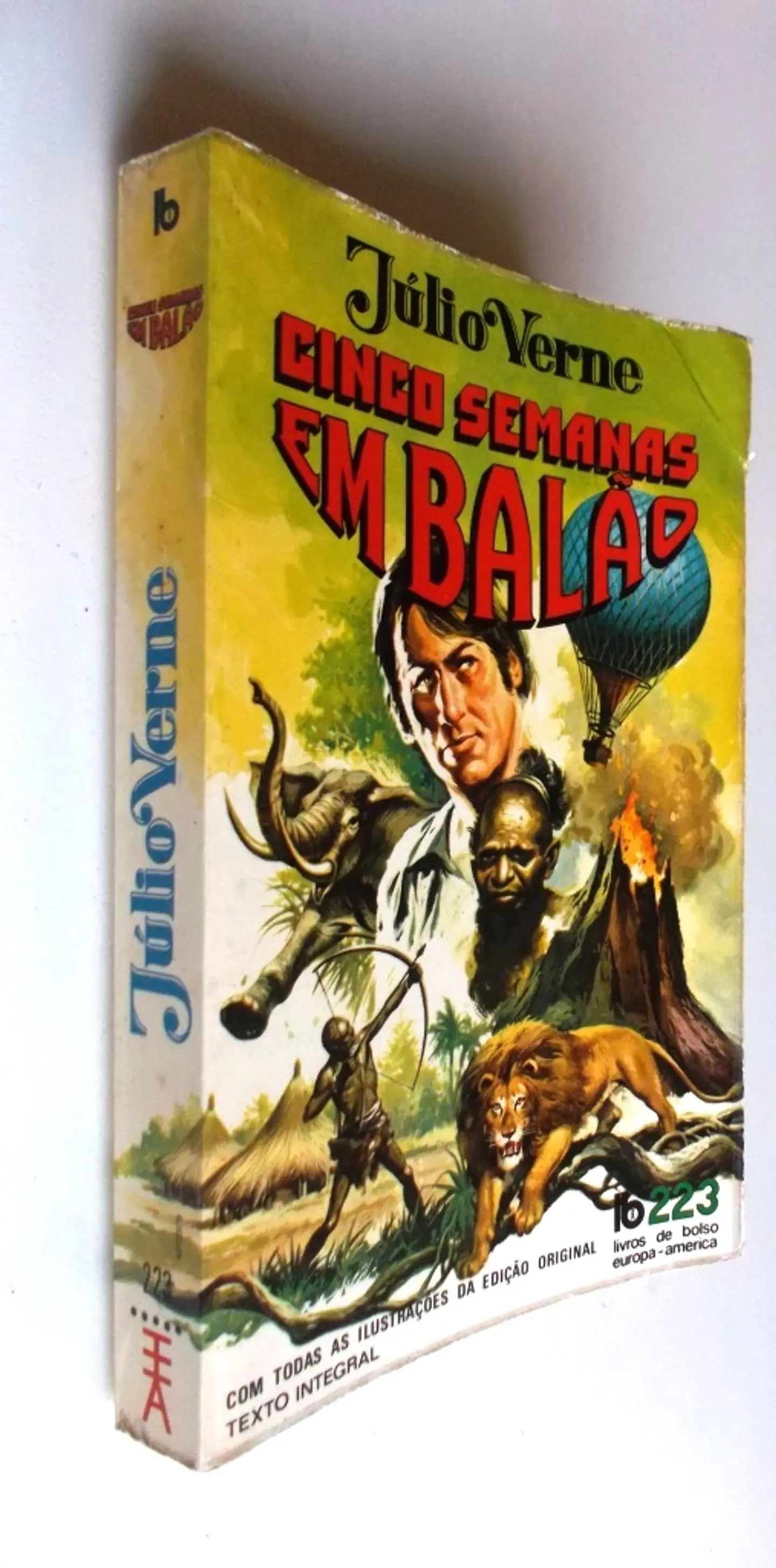 Livro de Bolso Europa América 223 - Cinco semanas em balão - Júlio Verne 3