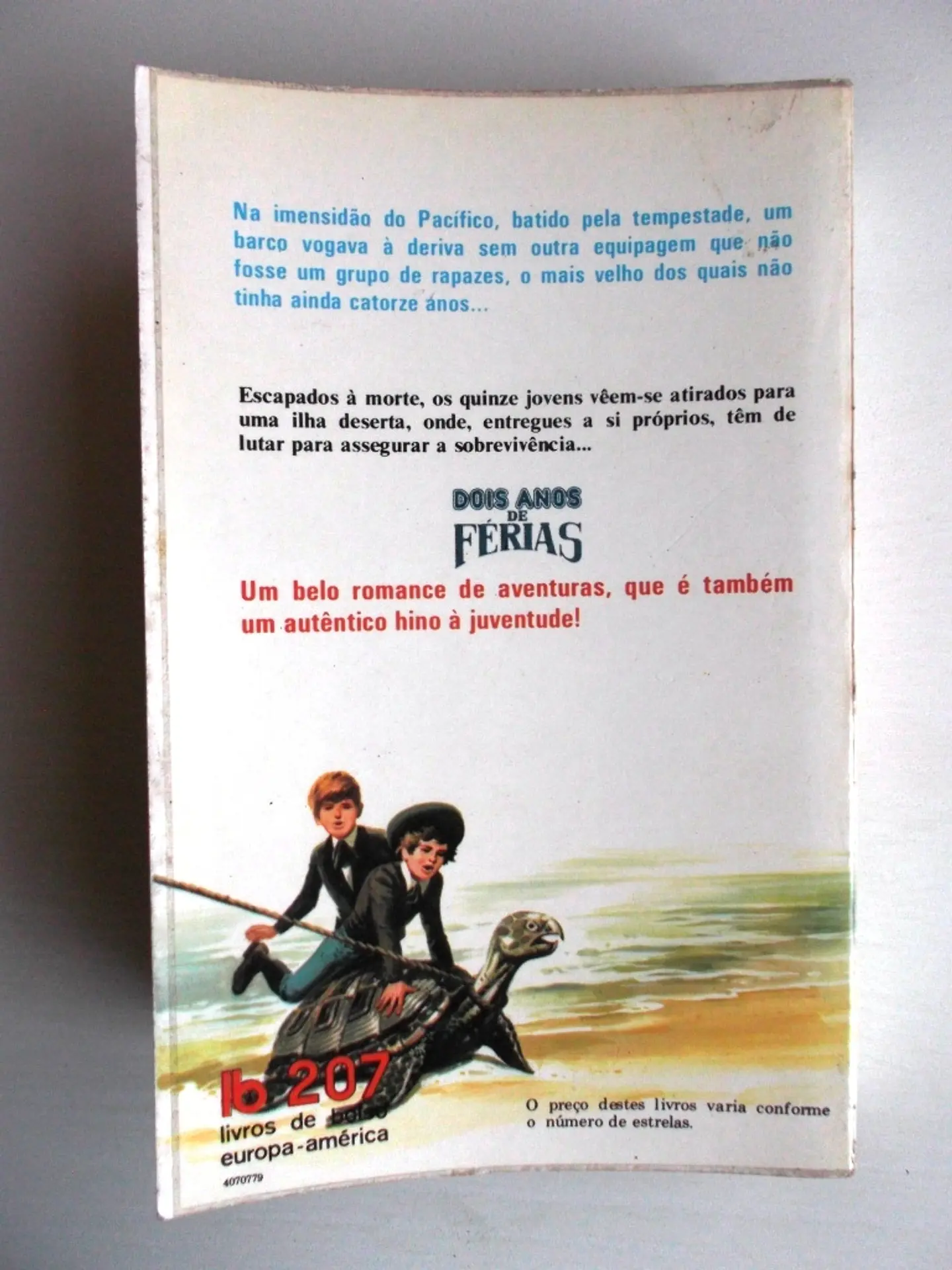 Livro de Bolso Europa América 207 - Dois anos de ferias - Júlio Verne 3