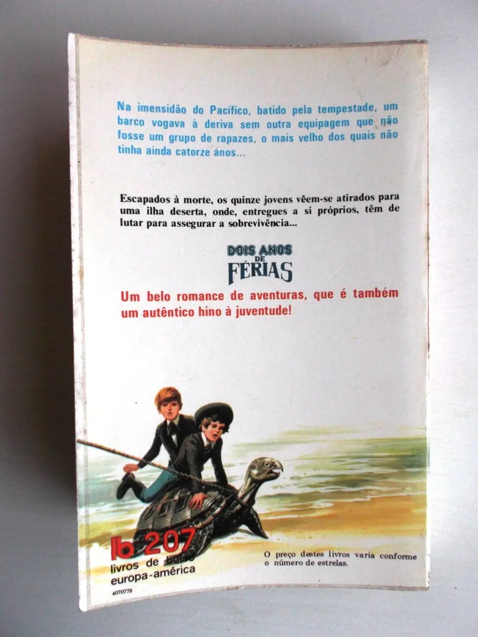 Livro de Bolso Europa América 207 - Dois anos de ferias - Júlio Verne 3