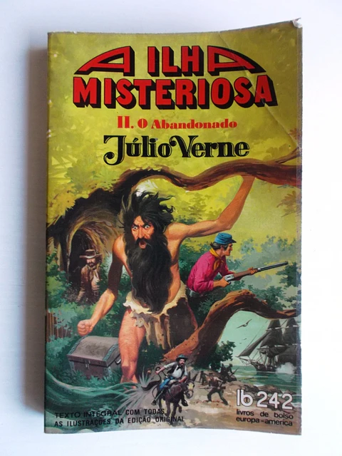 Livro de Bolso Europa América 242 - A Ilha Misteriosa II - Júlio Verne