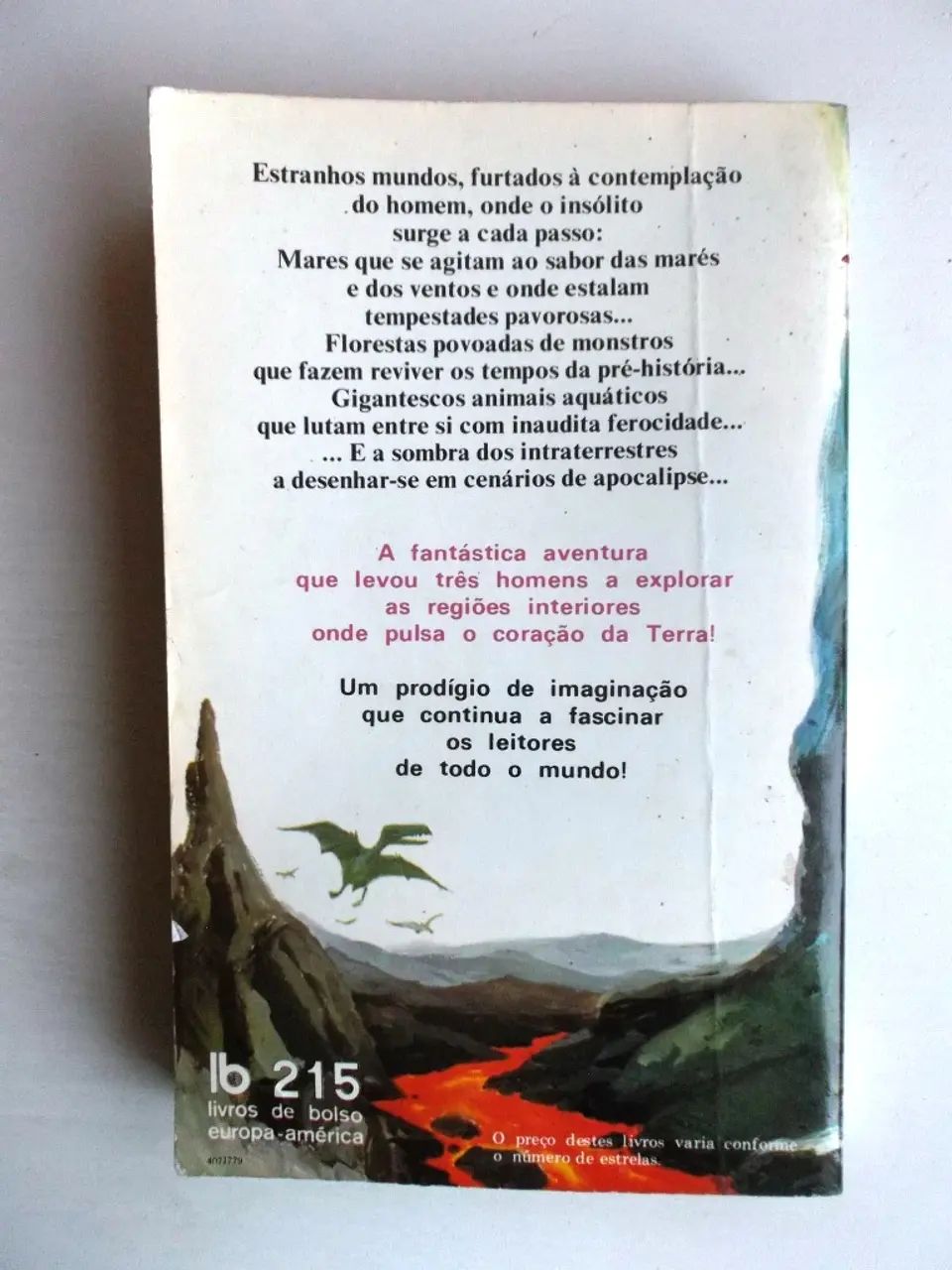 Livro de Bolso Europa América 215 - Viagem ao centro da Terra - Júlio Verne 3