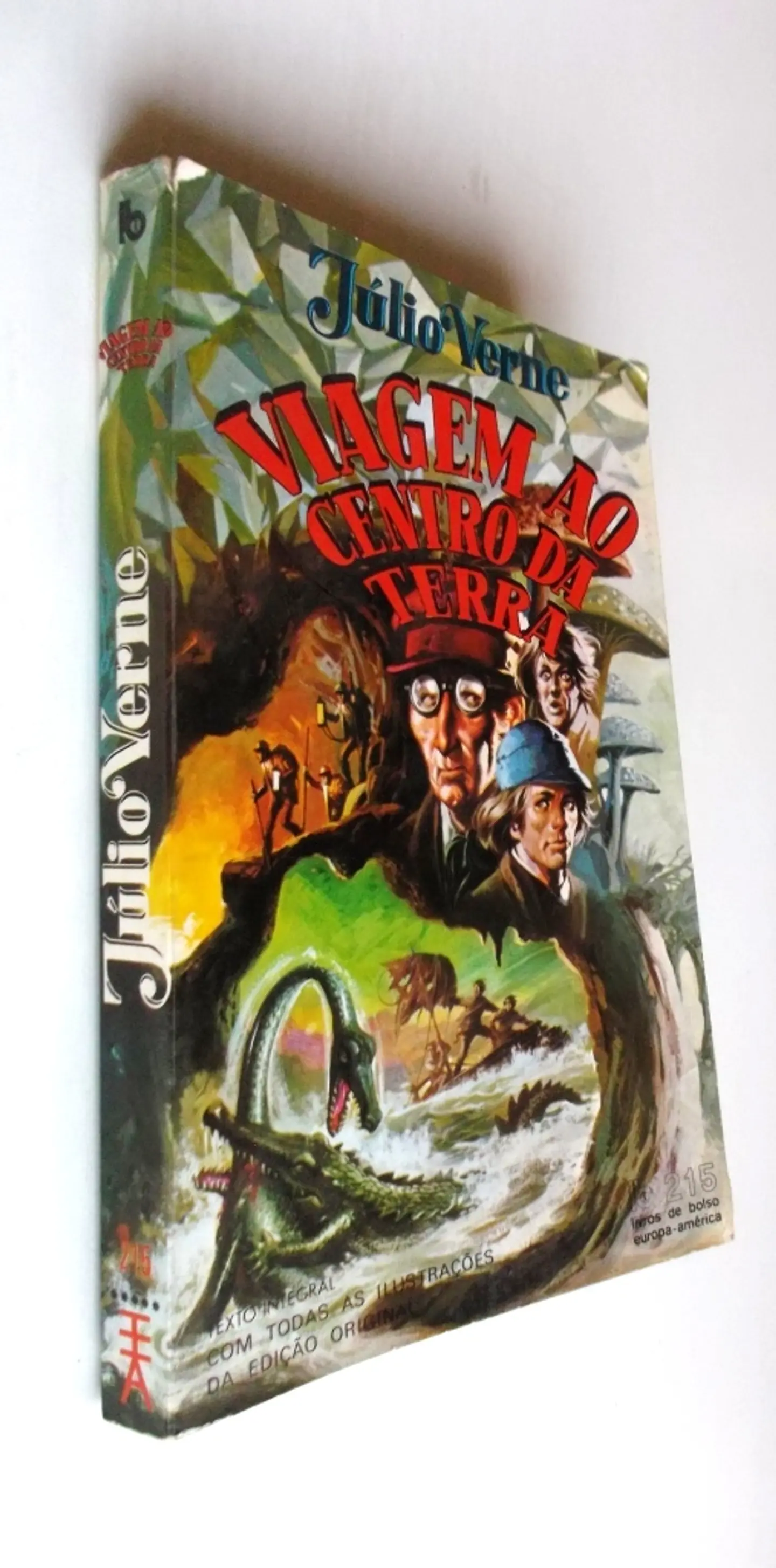Livro de Bolso Europa América 215 - Viagem ao centro da Terra - Júlio Verne 2
