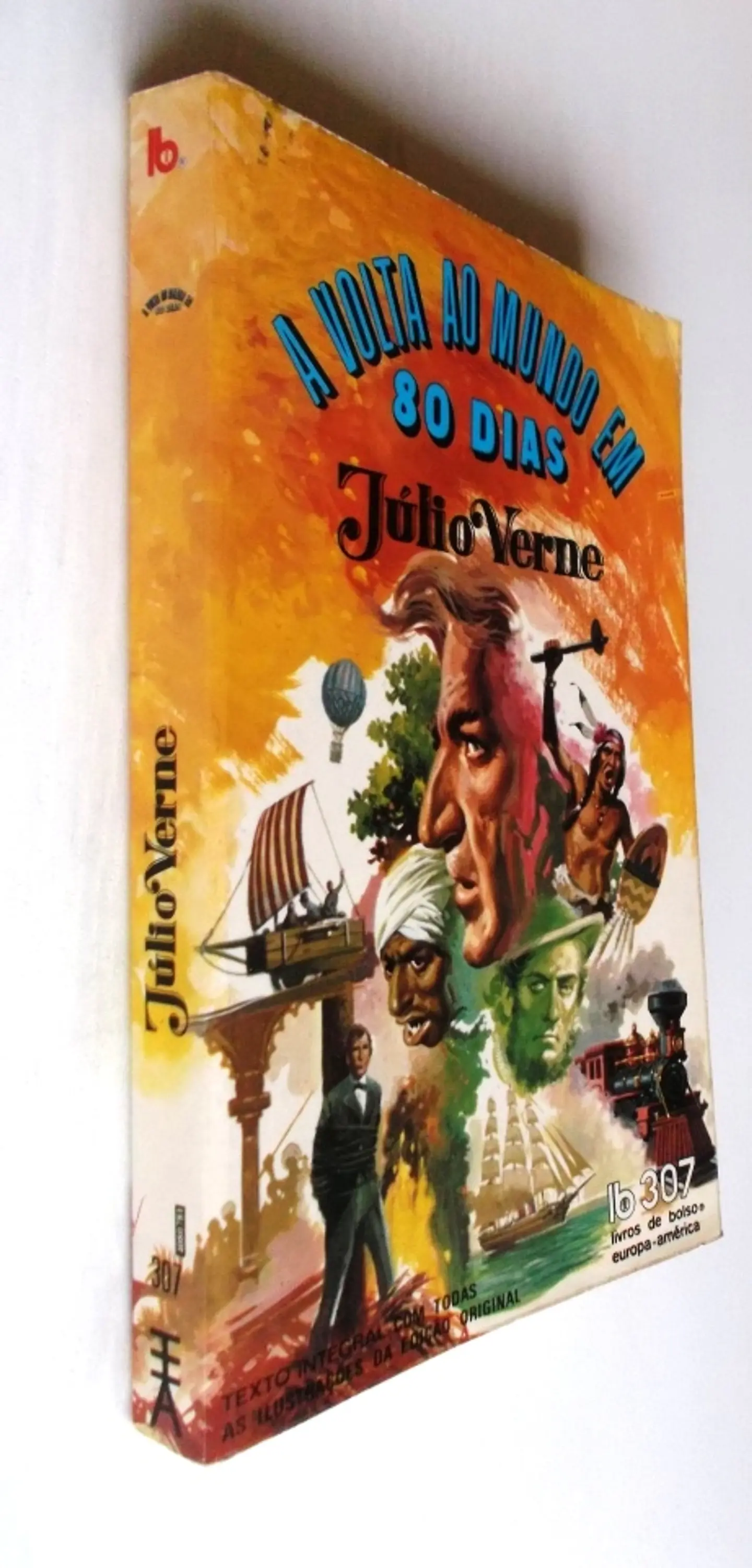 Livro de Bolso Europa América 307 - A Volta ao Mundo em 80 dias - Júlio Verne 2