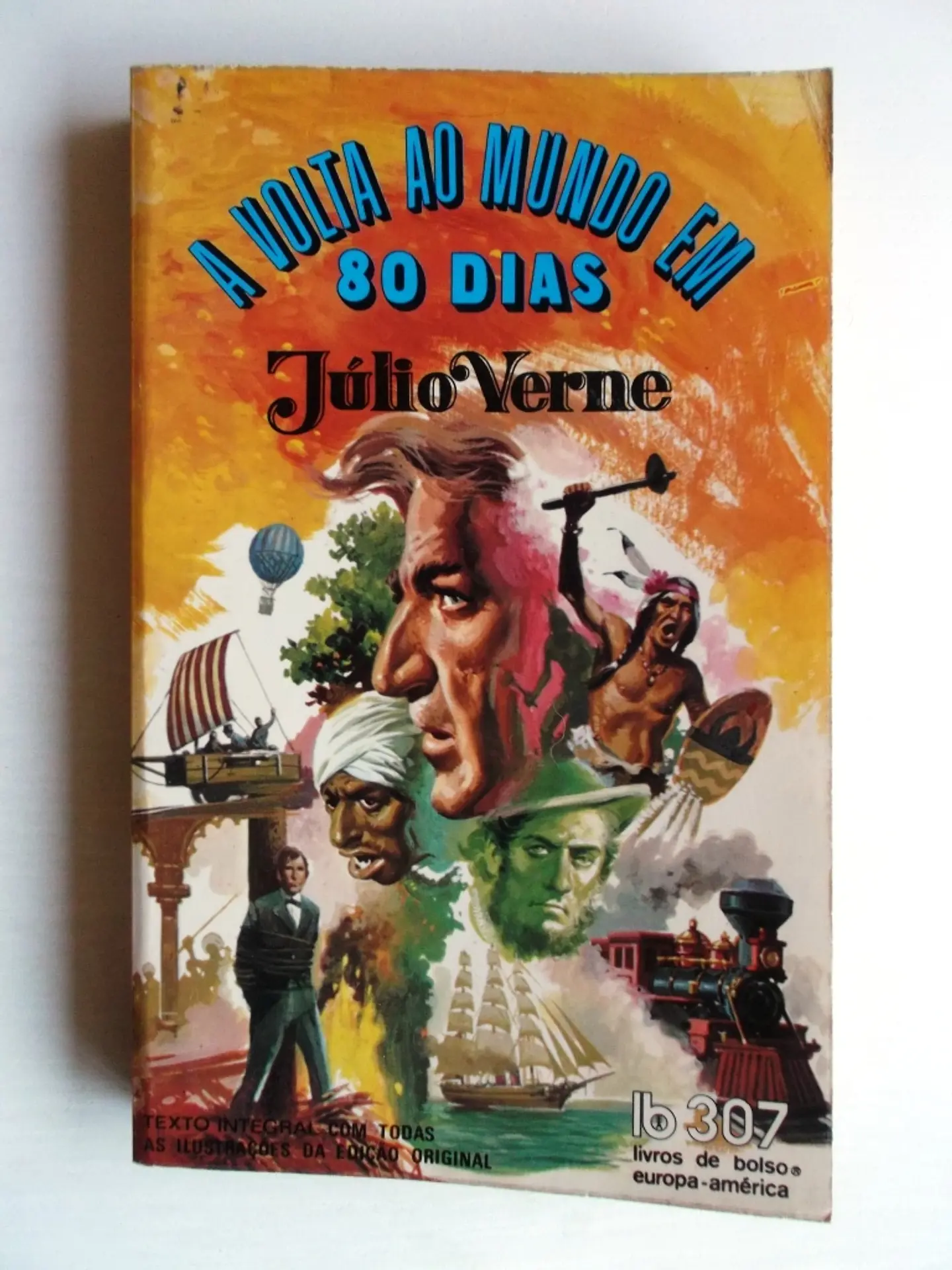 Livro de Bolso Europa América 307 - A Volta ao Mundo em 80 dias - Júlio Verne 1
