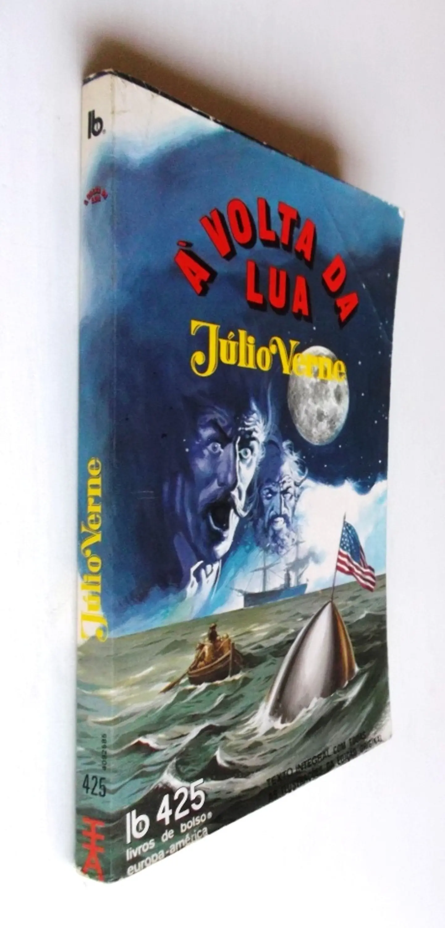 Livro de Bolso Europa América 425 - A Volta da Lua - Júlio Verne 2
