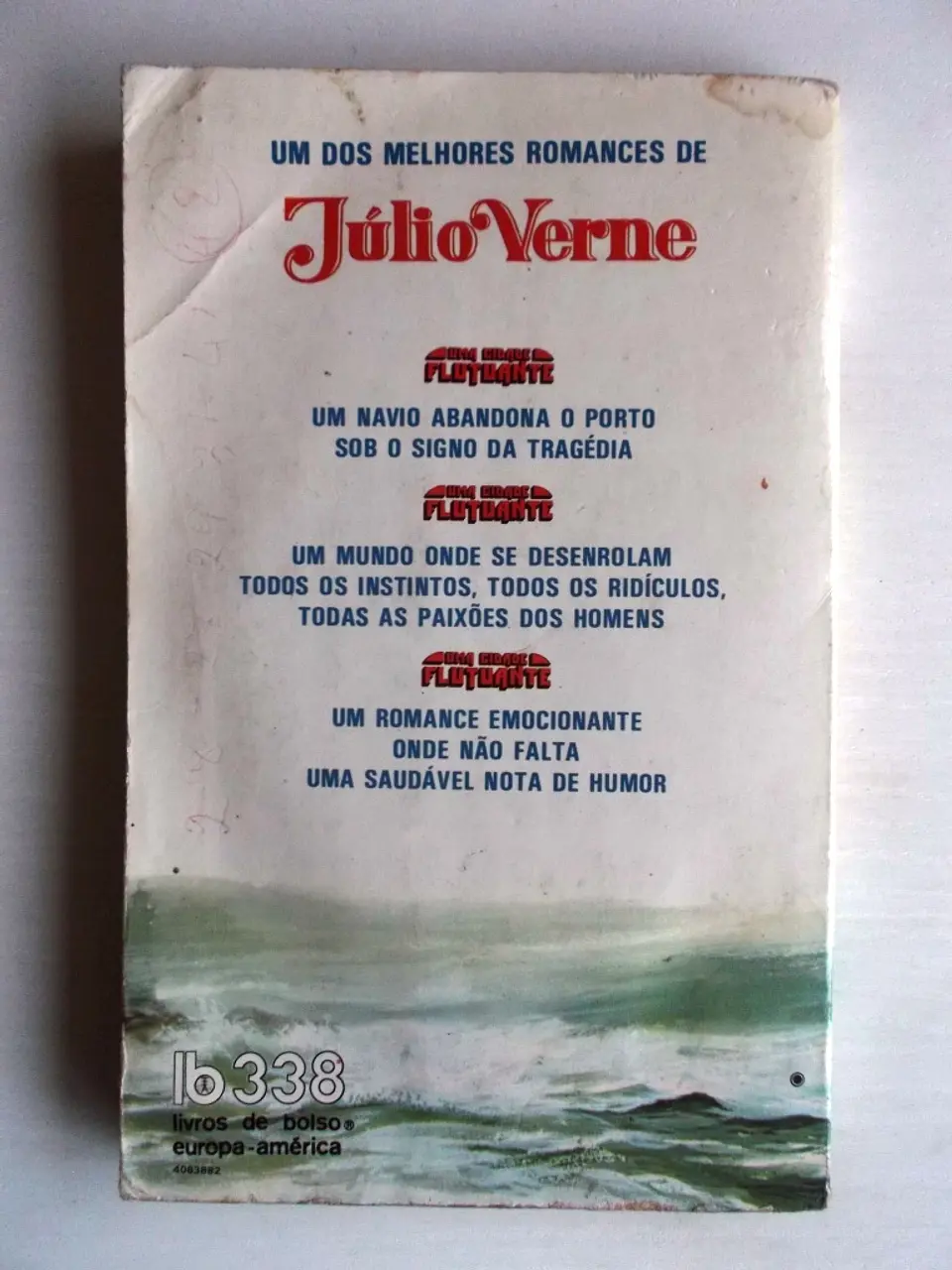 Livro de Bolso Europa América 338 - Uma Cidade Flutuante - Júlio Verne 4