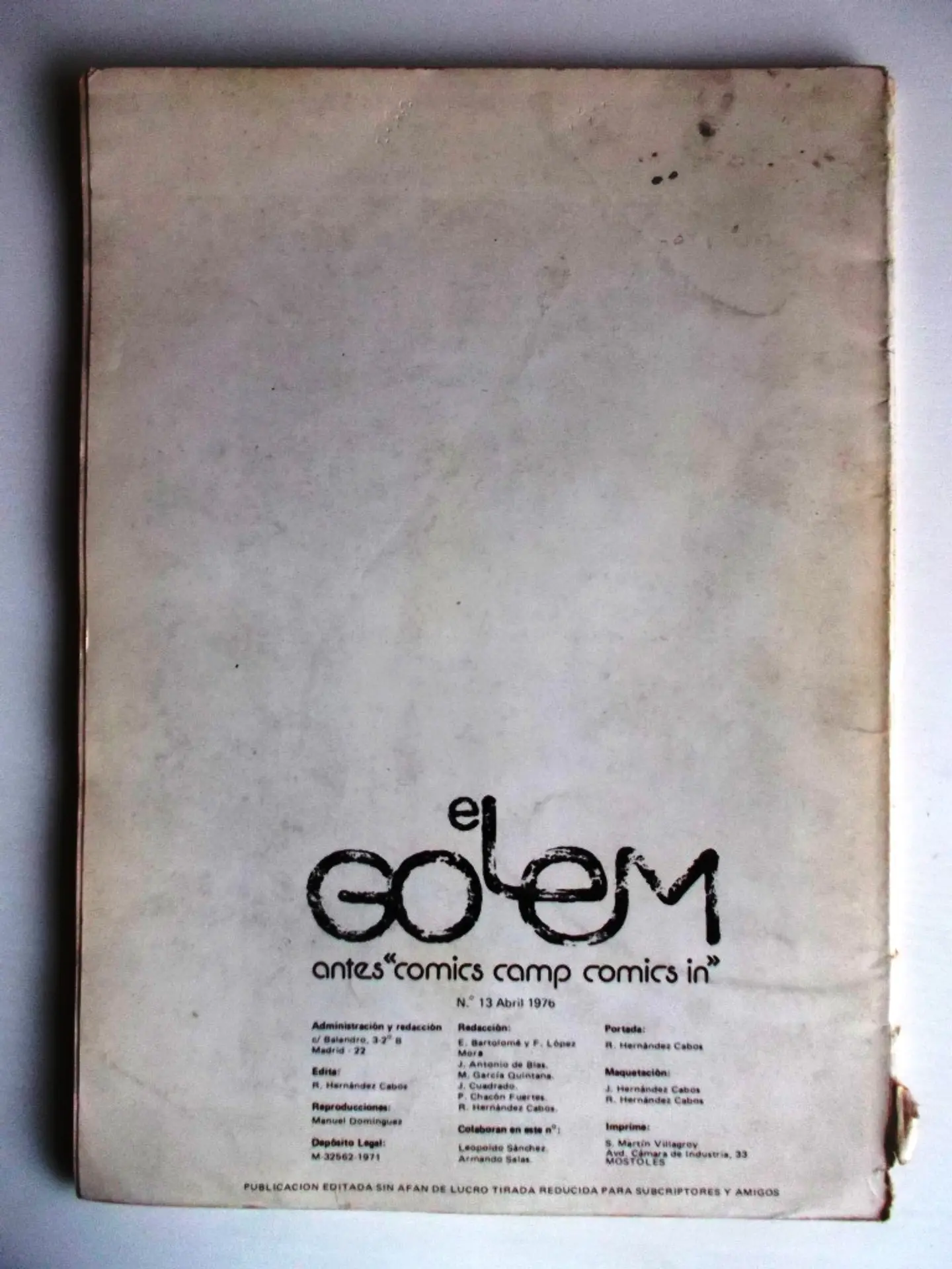 EL GOLEM. Nº 13  3