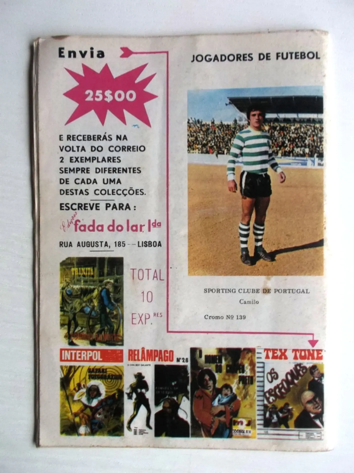 Tex Tone 122 | Cromo Jogadores de futebol 139 3