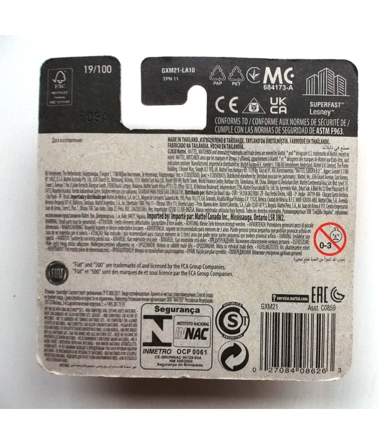 2019 Fiat 500 Turbo (vermelho)