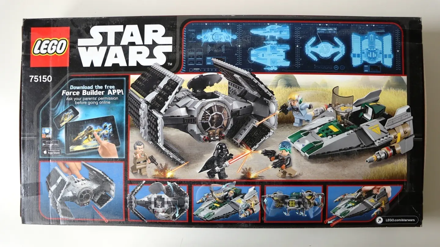 75150 Vader's TIE Advanced vs. A-Wing Starfighter 2