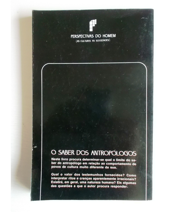 O Saber dos Antropólogos