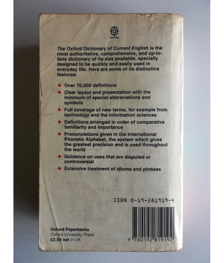 The Oxford Dictionary of Current English