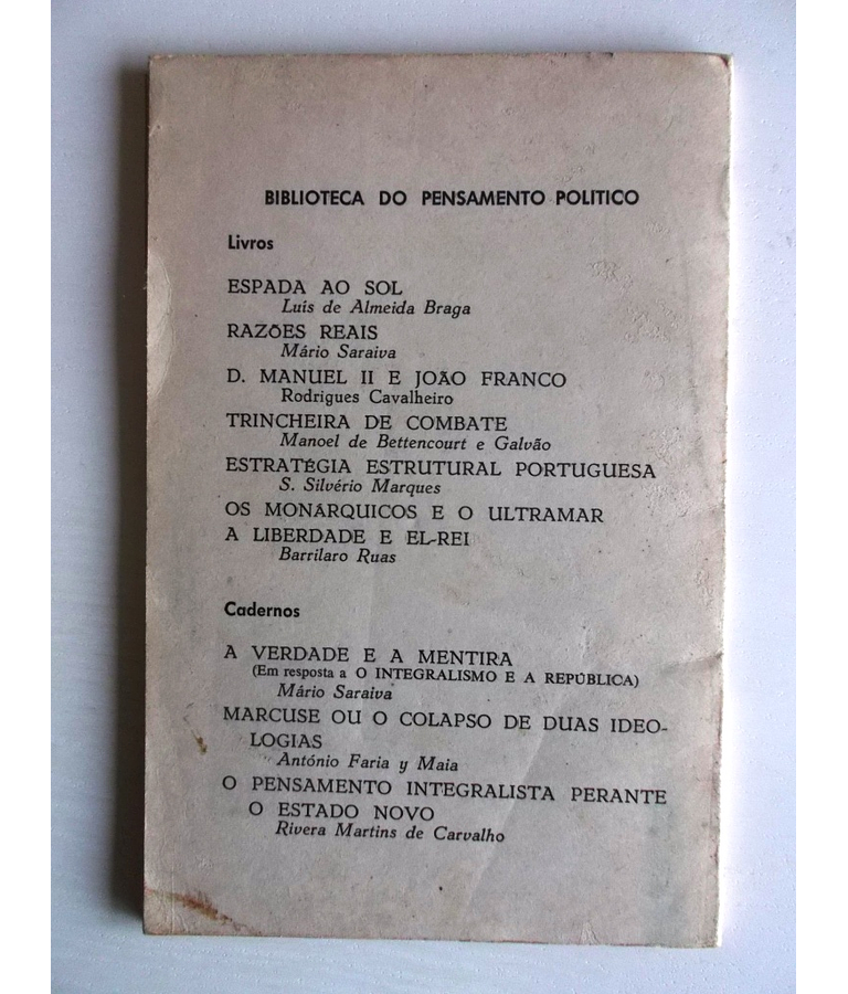Marcuse ou o colapso de duas ideologias
