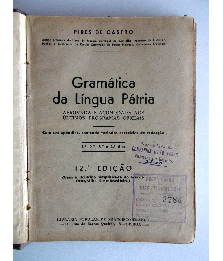 Gramatica da Língua Portuguesa