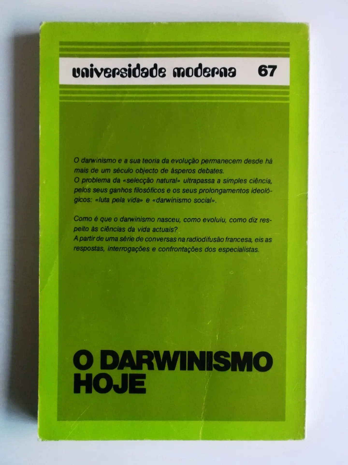 O Darwinismo hoje 3