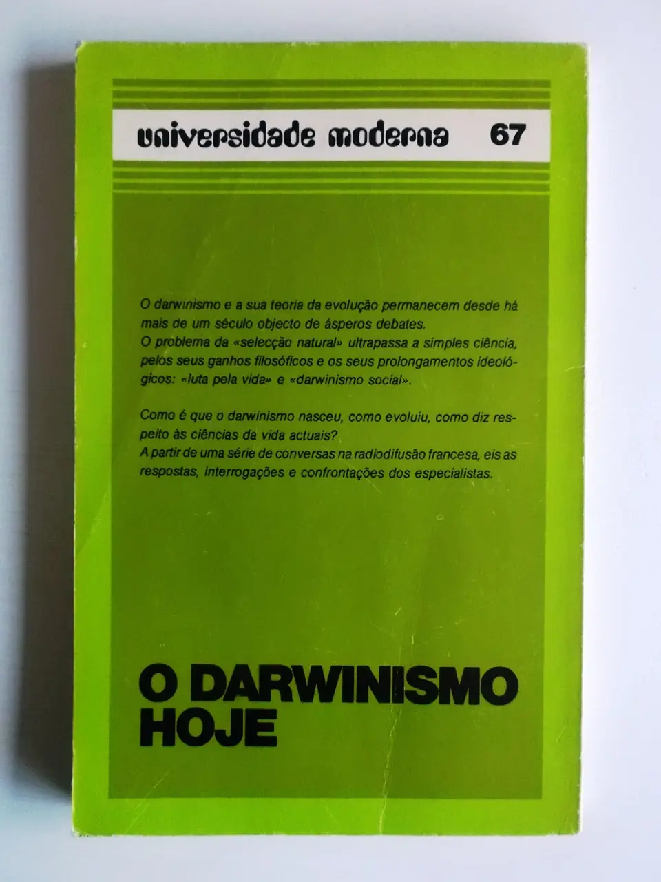 O Darwinismo hoje 3