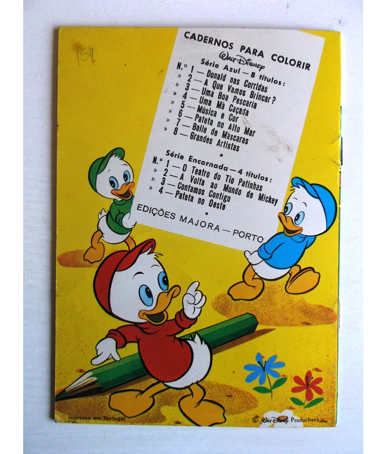 Caderno para colorir - Donald nas corridas