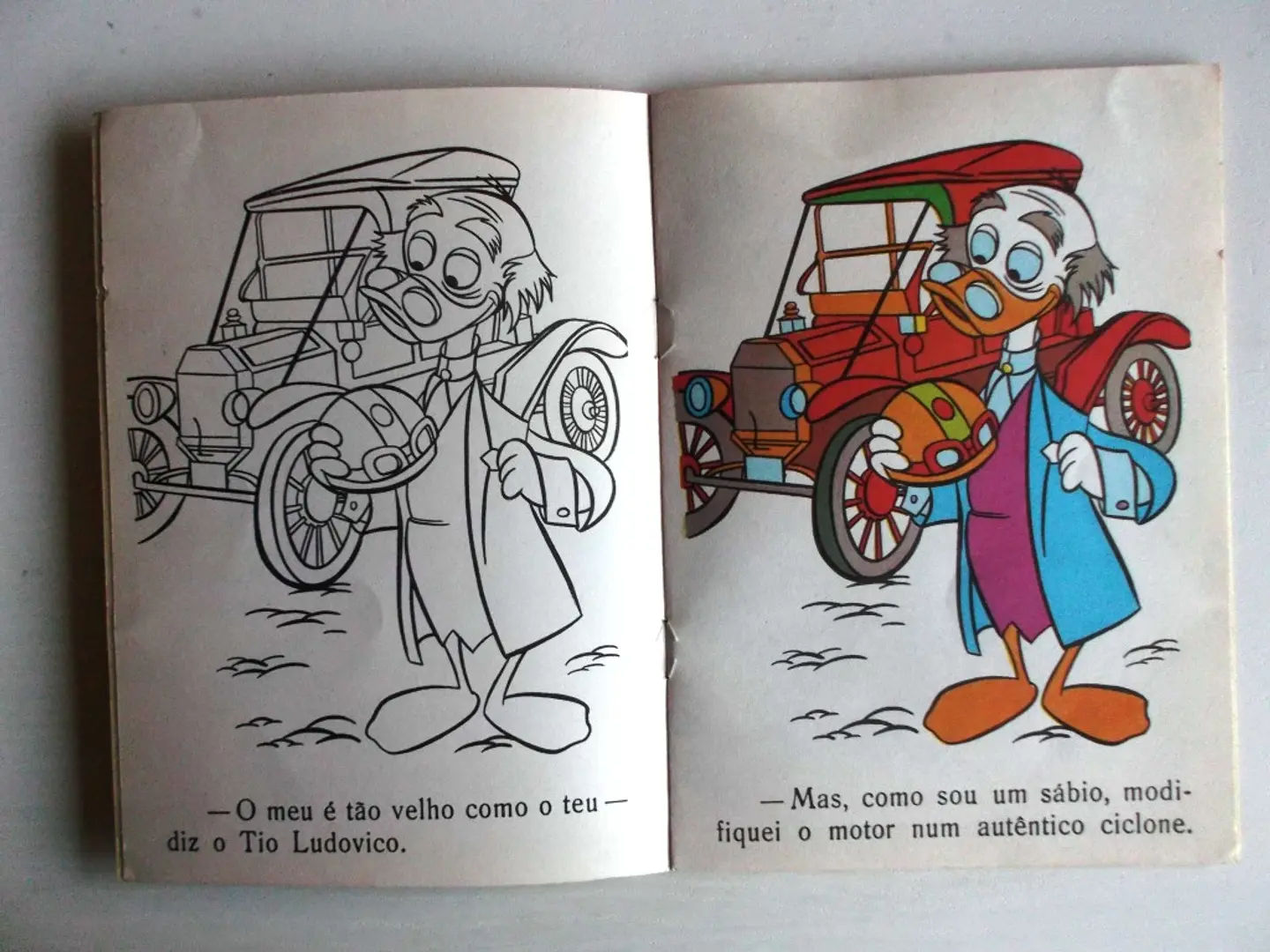Caderno para colorir - Donald nas corridas 3