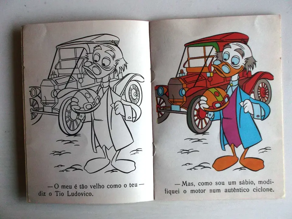 Caderno para colorir - Donald nas corridas 3