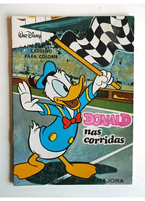 Caderno para colorir - Donald nas corridas