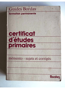 Certificat D´etudes Primaires