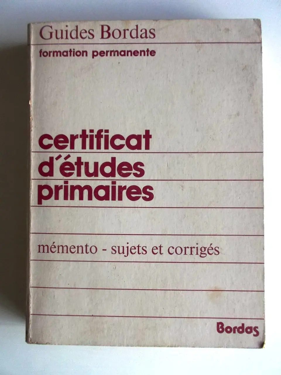 Certificat D´etudes Primaires 1