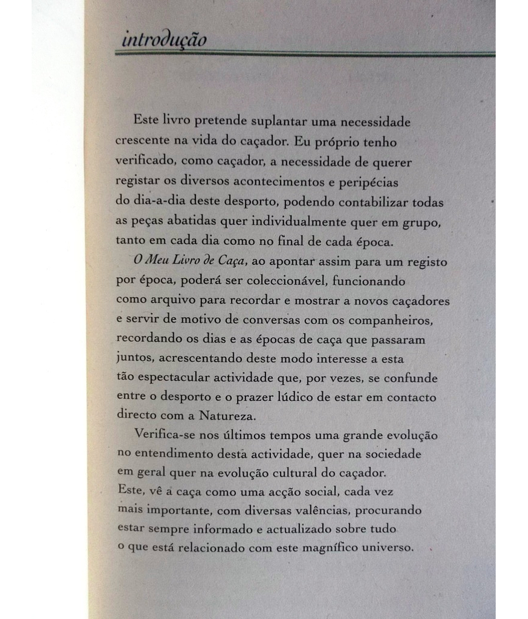 O meu livro de caça