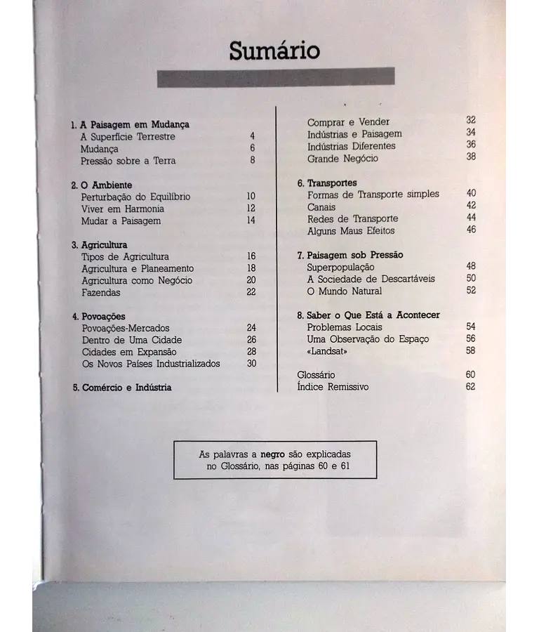 Biblioteca de informação juvenil - A paisagem em mudança