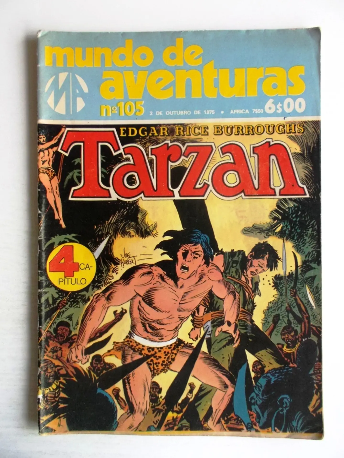 Mundo de Aventuras 105 - Tarzan | Banda Desenhada Clássica Portuguesa 1