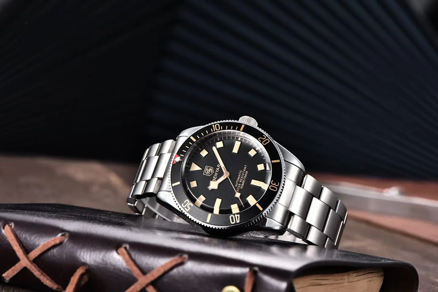 Benyar Automático Acero Retro Diver 3