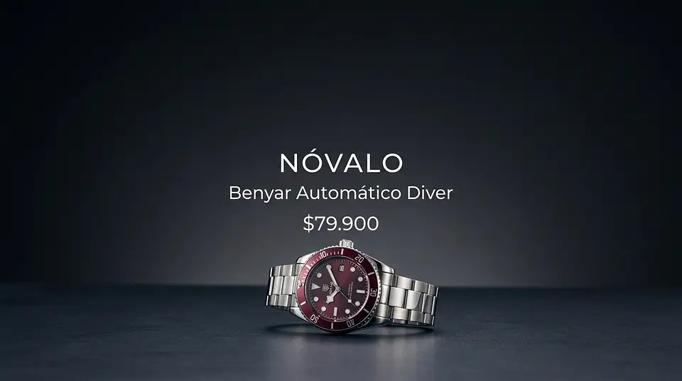 Benyar Automático Acero Retro Diver 1