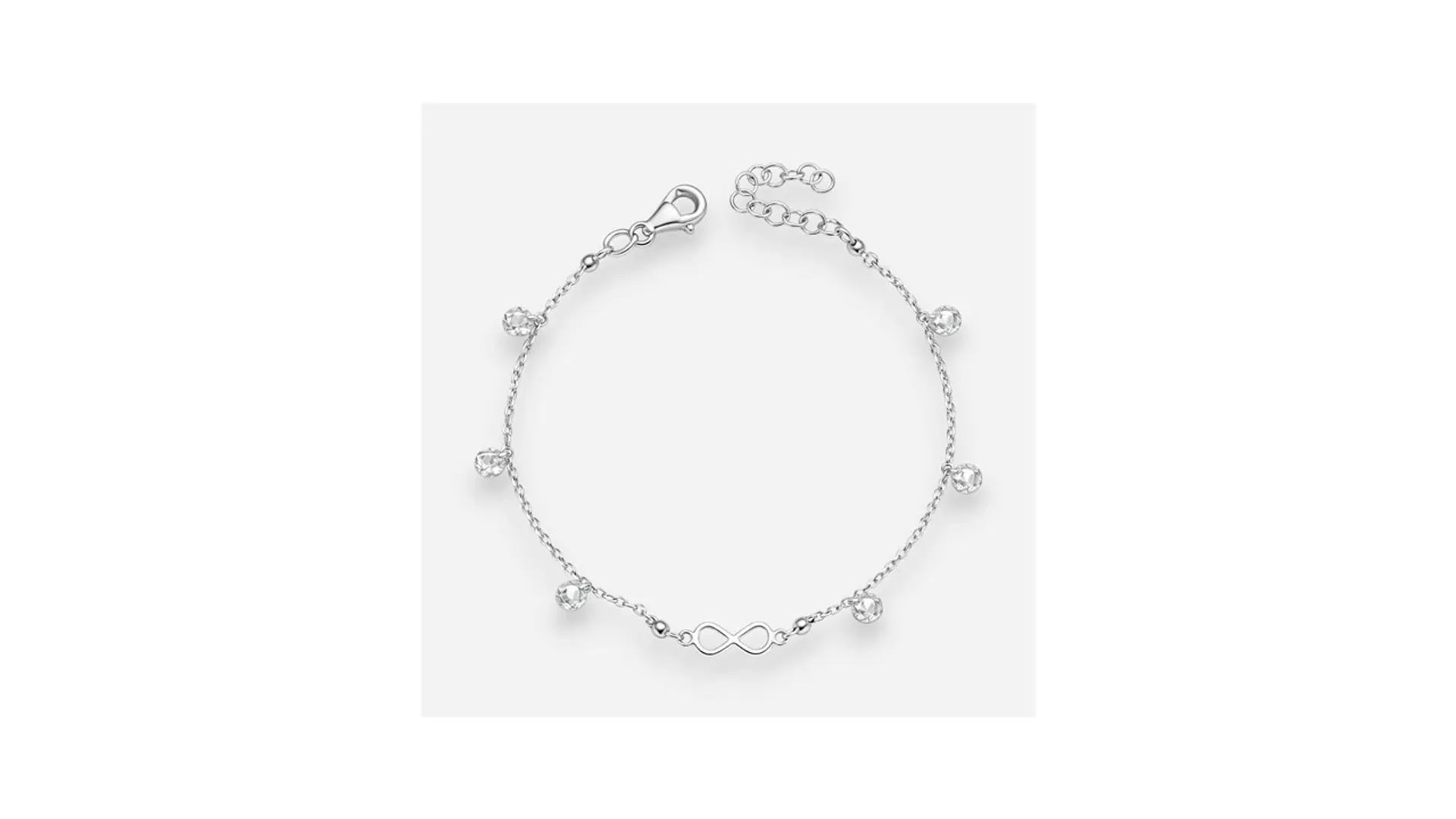 Pulsera Infinito Cristales Hecho con Swarovski® 1