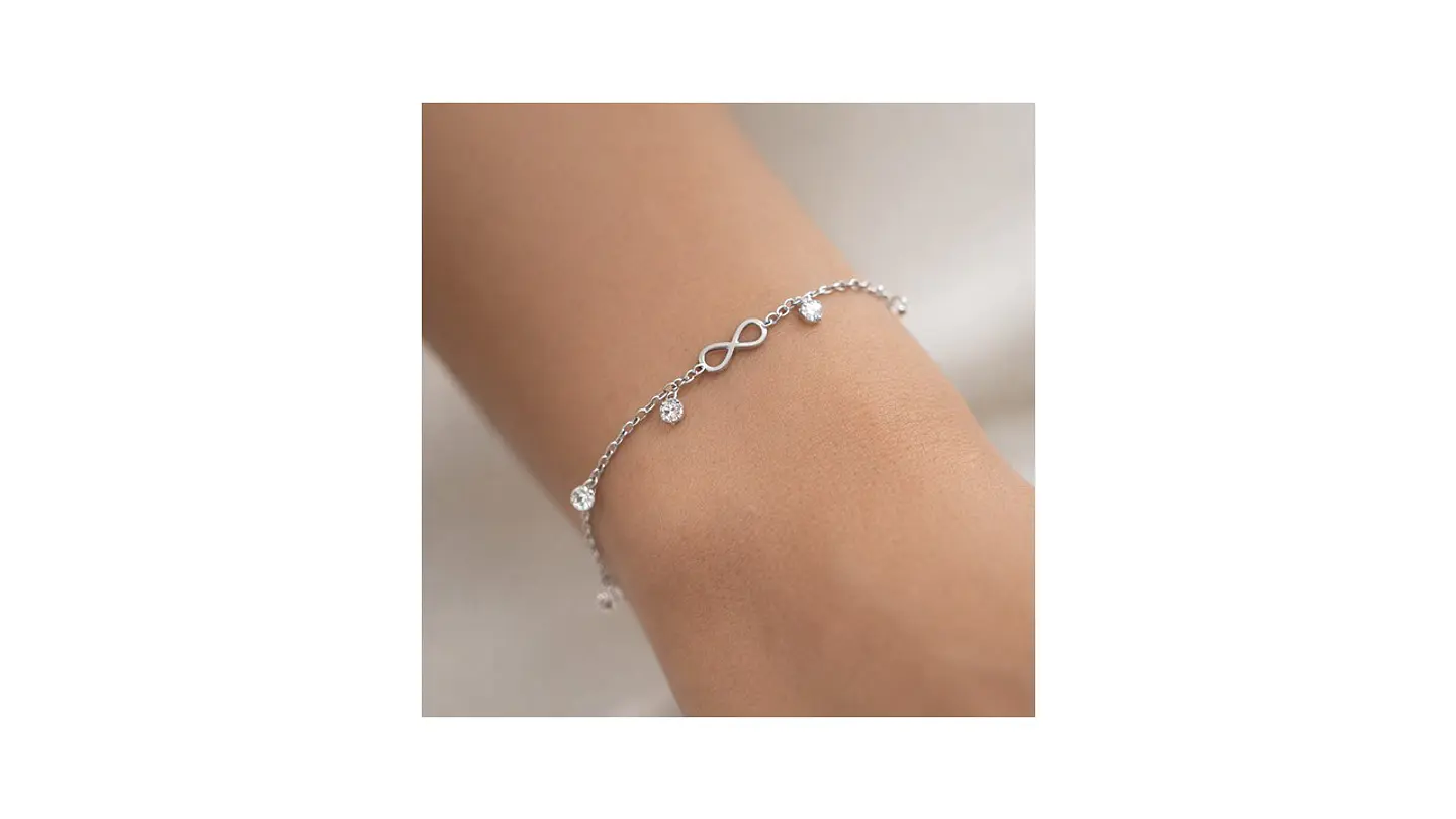 Pulsera Infinito Cristales Hecho con Swarovski® 2