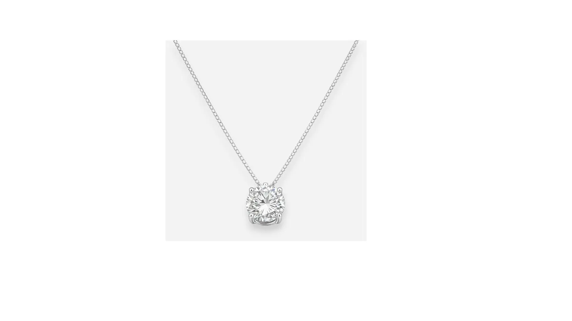 Collar Punto de Luz en Plata 925 – Circón 7mm 1