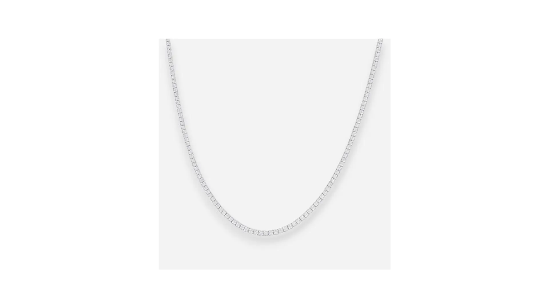 Collar Tenis en Plata 925 – Circones Brillantes 2mm 1