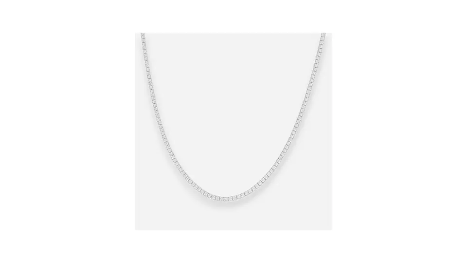 Collar Tenis en Plata 925 – Circones Brillantes 2mm 1