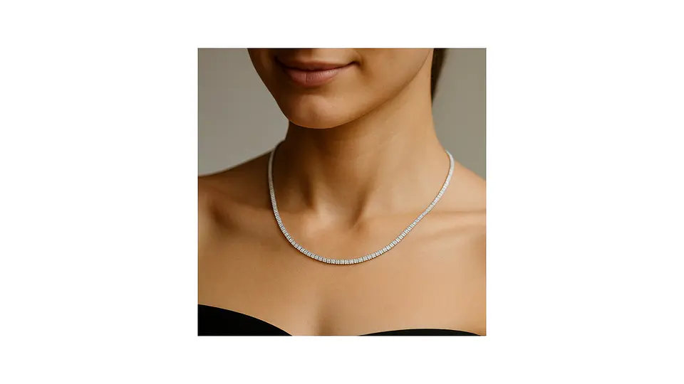 Collar Tenis en Plata 925 – Circones Brillantes 2mm 2