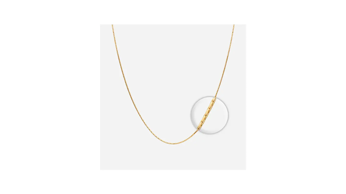 Cadena Cobra Entorchada en Plata 925 con Baño Oro 18K 1