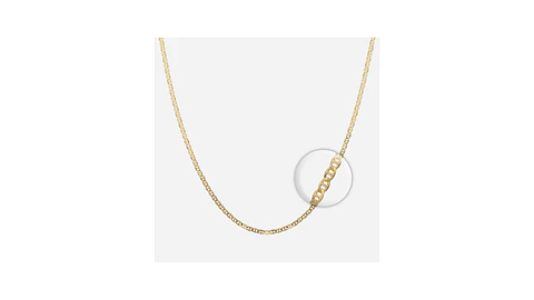 Cadena Marina en Plata 925 con Baño Oro 18K