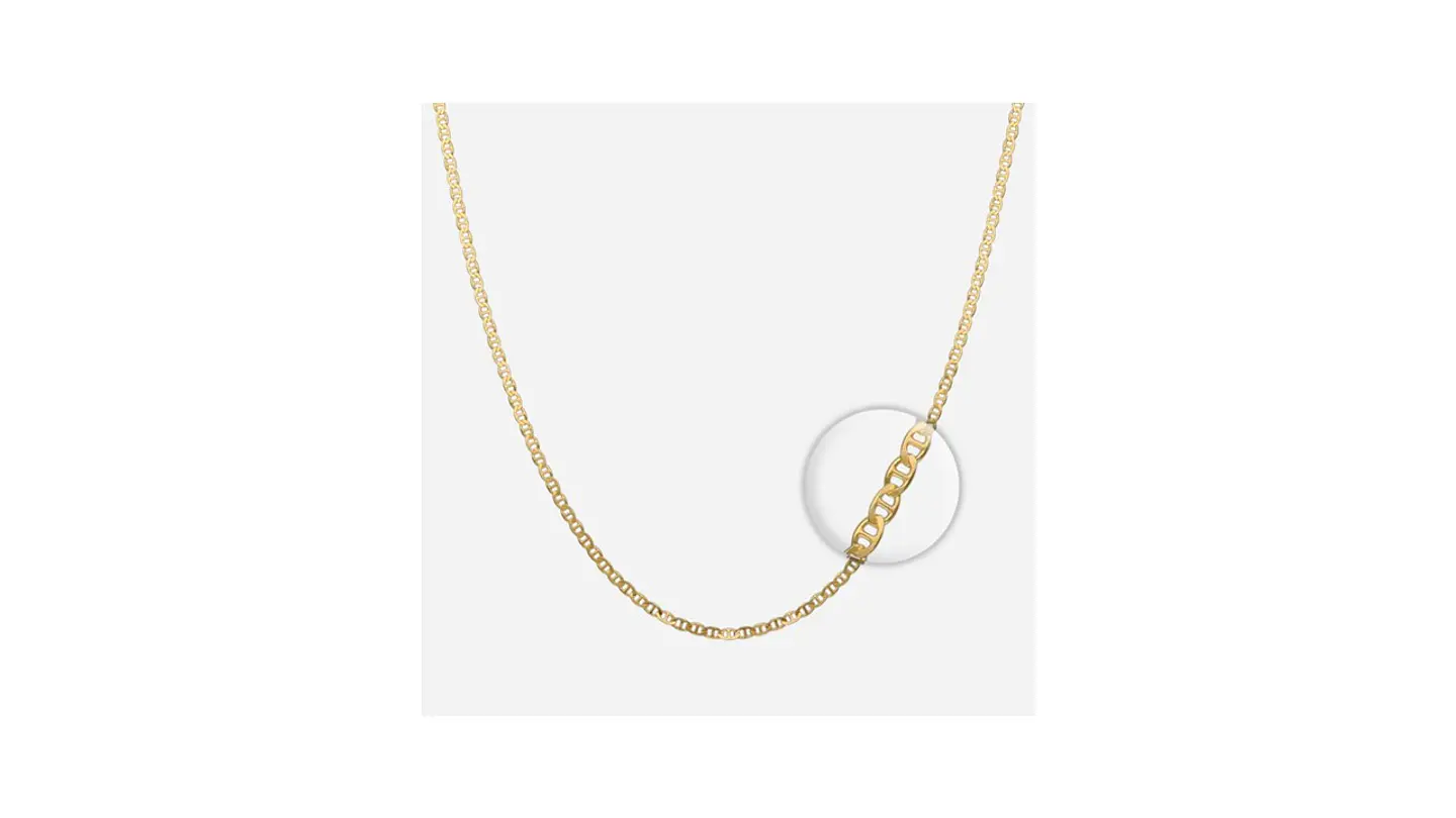 Cadena Marina en Plata 925 con Baño Oro 18K 1