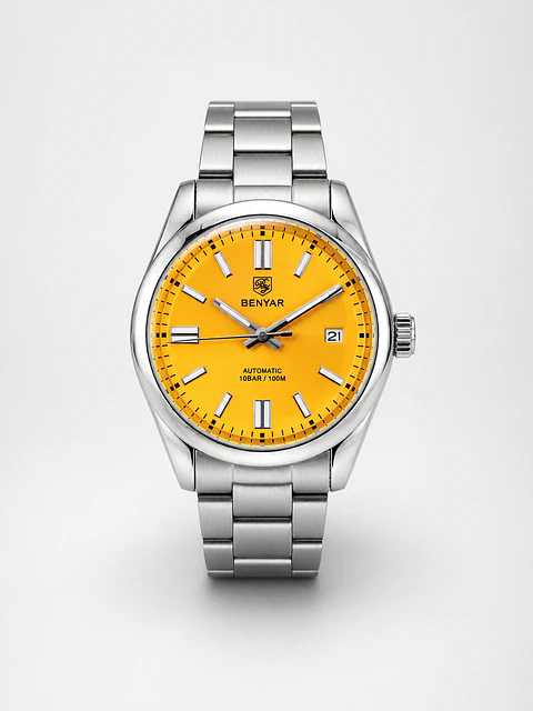 Benyar 5185 Automático Acero Clásico Amarillo