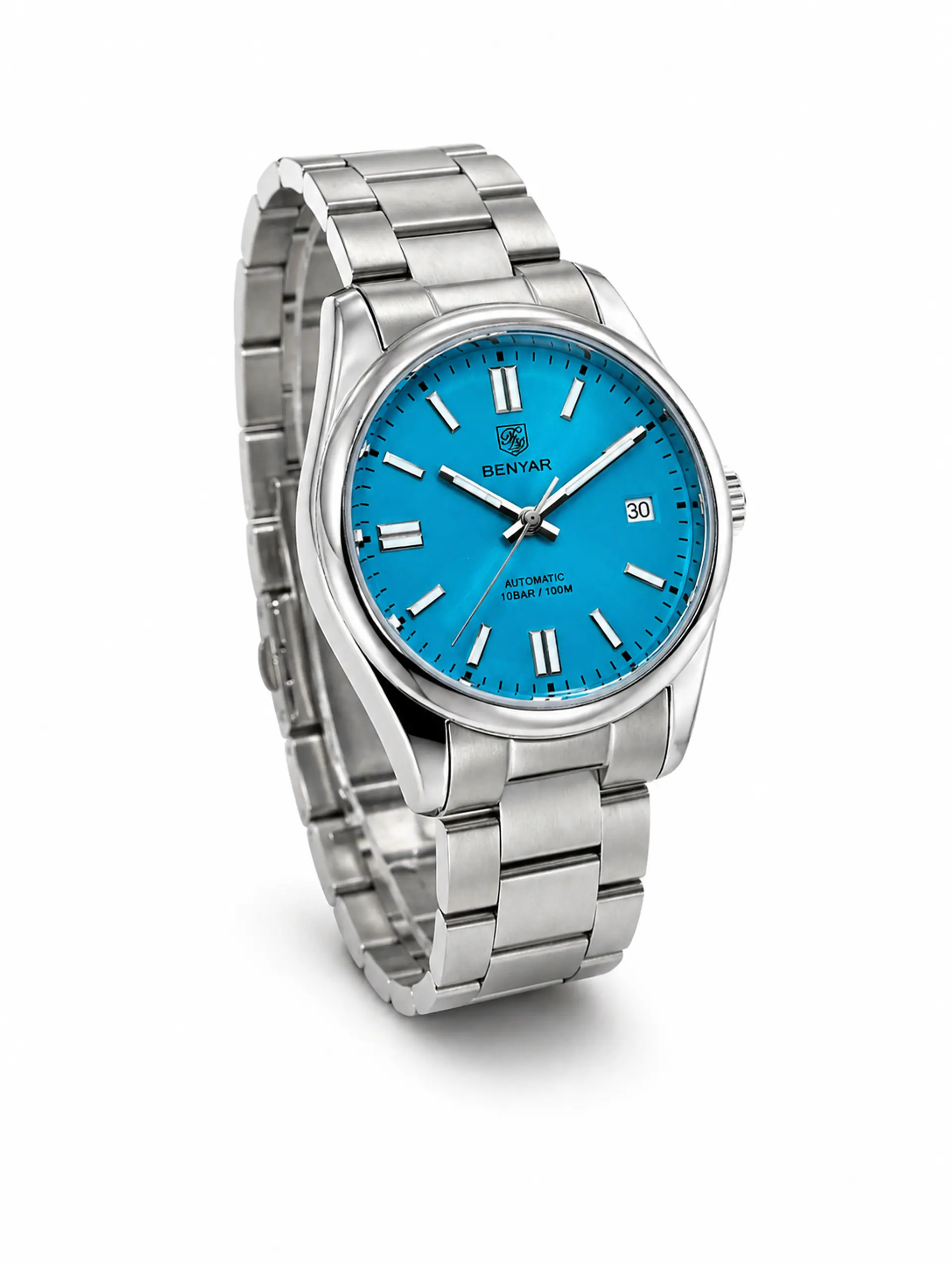 Benyar BY-5185 Automático Acero 40 mm Ice Blue 2