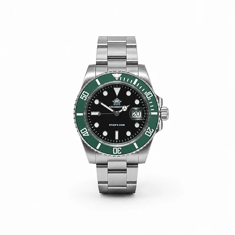 ADDIESDIVE H3 Diver 200M Acero Inoxidable – Bisel Verde